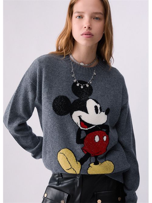 Maglia jacquard in lana Mr Mouse LIU JO | WF6455MS009/L9451
